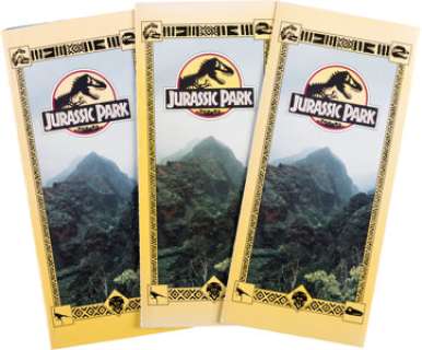 Jurassic Park (Universal, 1993), Group of (3) Park Maps.