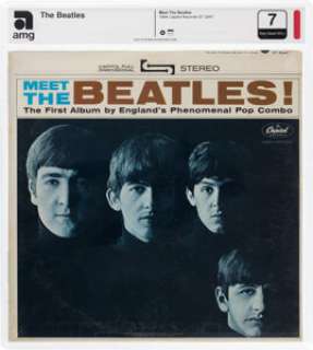 The Beatles, Meet the Beatles! Sealed Stereo LP Vinyl Record (Capitol, 2047) Slabbed and Graded 7.0 by AMG. | Heritage