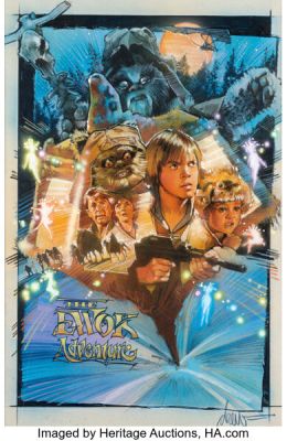 Drew Struzan, The Ewok Adventure (ABC TV, 1984), Original Comp Poster Art (ca. 1984). | Heritage