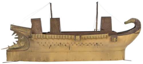 Cleopatra vintage original War Barge filming miniature. | Profiles in History