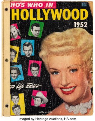 Who’s Who in Hollywood 1952 Bound Magazine Containing Impressive (130+) Signature Collection Including Marilyn Monroe, Judy Garland, Humphrey Bogart, Marlon Brando, and John Wayne. | Heritage