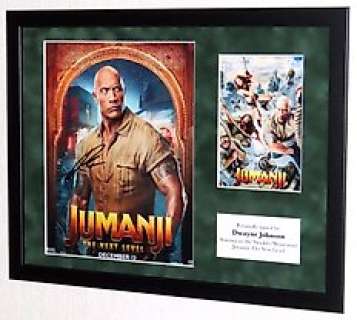 Jumanji: The Next Level - Jumanji: The Next Level - Dwayne Johnson (Dr. Smolder Bravestone), Premium Framed, signed, + Certificate of Authenticity