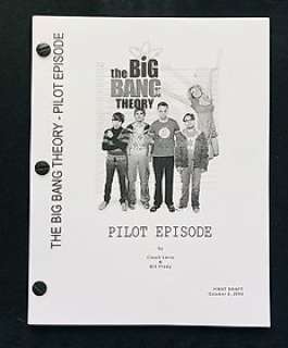The Big Bang Theory | The Big Bang Theory - Pilot Episode - First Draft, October 2, 2006 - Copy | Catawiki