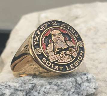 Star Wars | Star Wars - 501st Legion Ring Surgical Steel + 24kt Gold plated | Catawiki