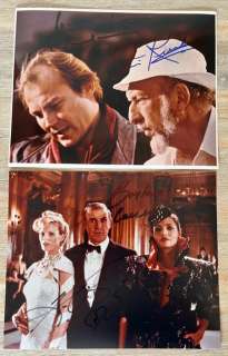 James Bond 007: Never Say Never Again - Kim Basinger, Barbara Carrera, Klaus Maria Brandauer, Irvin Kershner (RIP) - 2x Dual Signed Photo - | Catawiki