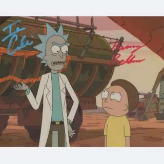 Rick and Morty - Signed by Ian Cardoni (Rick) and Harry Belden (Morty) | Catawiki