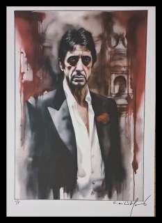 Scarface - Al Pacino - watercolor edition by Emma Wildfang - Large size | Catawiki