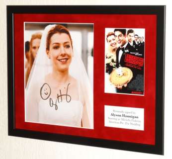 American Pie - Alyson Hannigan (Michelle Flaherty) Premium Framed, signed, + GCC Sticker & COA | Catawiki