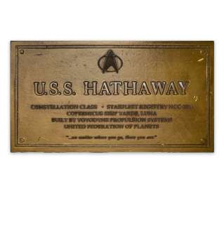 U.S.S. Hathaway Dedication Plaque from TNG | Studio Auctions