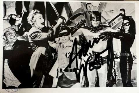 Batman - Classic TV - Signed by Burgess Meredith (The Penguin) & Adam West (Batman) | Catawiki