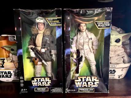 Star Wars Episode V: The Empire Strikes Back - Kenner Star Wars action collection - Princess Leia & Han Solo figure in Hoth Gear | Catawiki