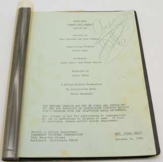 Anson Williams Signed "Happy Days" Script | GWS Auctions