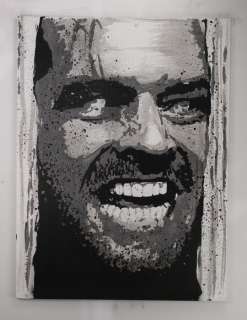 The Shining - Jack Nicholson - Director Stanley Kubrick - handpainted and signed - by Artist Vincent - Portrait | Catawiki