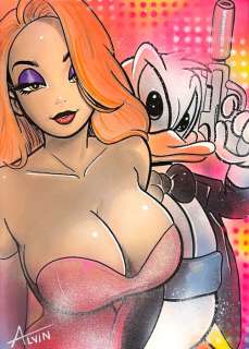 Alvin Silvrants (1979) - Donald Duck as James Bond 007 and Glitter Bond Girl Jessica Rabbit | Catawiki