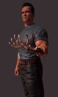 T2 Terminator 2 Judgment Day - Arnold Schwarzenegger (T-800) - Statue on base, handpainted (65 cm high) | Catawiki