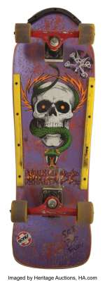 Christian Slater "Brian Kelly" skateboard from Gleaming the Cube....