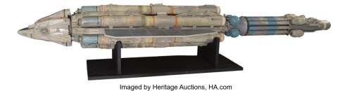 Martin Bower-built "Altares" spaceship model miniature from The Day After Tomorrow (aka Into Infinity)....