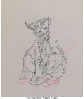 "The Marx Brothers" (2) production drawings from Mother Goose Goes Hollywood....