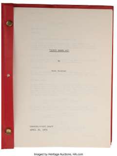 The Enforcer First Draft script with working title "Dirty Harry #3"....