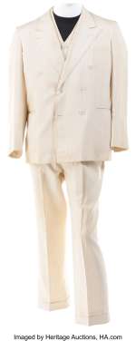 Michael Keaton "Johnny Kelly" 3-pc white suit from Johnny Dangerously....