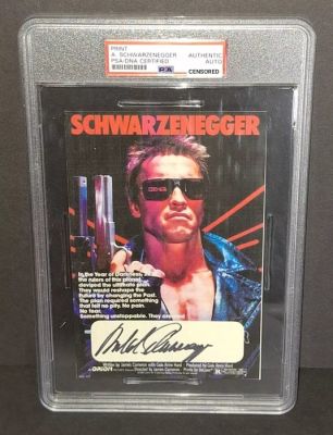Autografo con certificazione PSA/DNA - Arnold Schwarzenegger-Terminator | Catawiki
