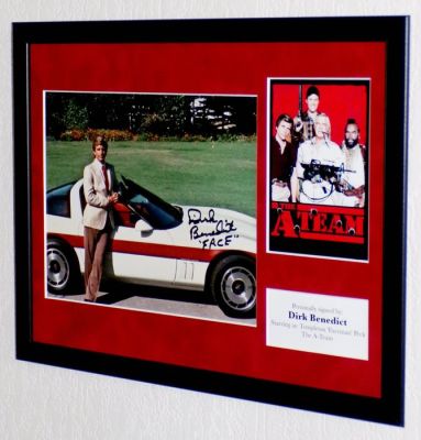 A-Team, the - Dirk Benedict (Templeton ‘Faceman‘ Peck) Framed, signed + COA & Photo signing session