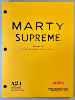 Marty Supreme (2025) - Final Shooting Script - A24 | Catawiki