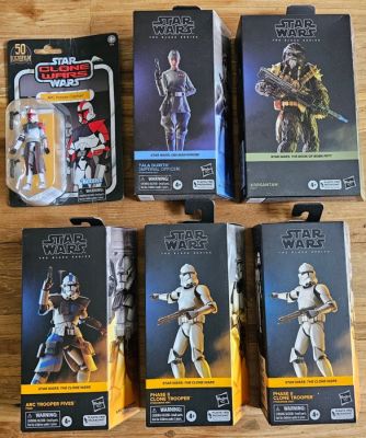 Hasbro, Kenner - Figure - Star Wars Black Series Lot (6) – ARC Trooper Fives, Clone Troopers x2, Krrsantan, Tala Durith + ARC (6) - Plastic | Catawiki