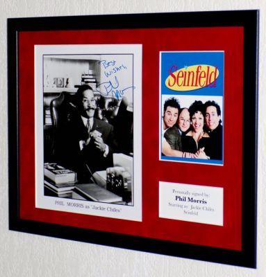 Seinfeld - Phil Morris (Jackie Chiles) Premium Framed, signed + Certificate of Authenticity | Catawiki