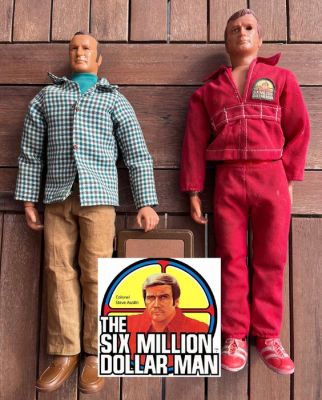 Six Million Dollar Man / Bionic Man + Oscar Goldman + Suitcase / 1975 / Kenner | Catawiki