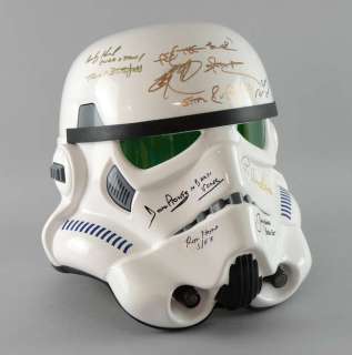 Star Wars - Official Prop Replica Stormtrooper helmet, ’A New Hope’ produced by eFX Inc., signed by… | Ewbank’s