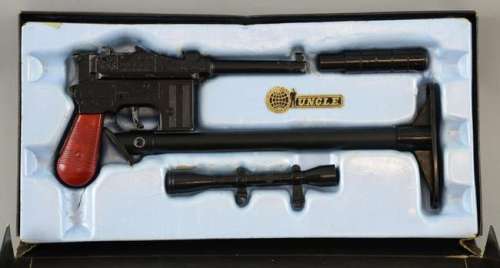 The Man From U.N.C.L.E., Lone Star Dies Cast Metal Gun set boxed, 7.63mm caps roll firing with butt… | Ewbank’s