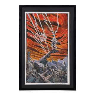 HIGHLANDER (1986) - Lot #142 : Framed Allan Cameron Hand-painted Concept For The Kurgan‘s (Clancy Brown) Quickening