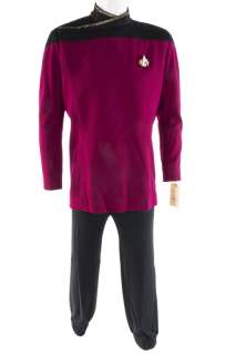 Lot 258 - PATRICK STEWART "CAPTAIN JEAN-LUC PICARD" STARFLEET DRESS UNIFORM FROM STAR TREK: THE NEXT GENERATION (SIXTH SEASON)