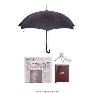 UMBRELLA ACADEMY, THE (2019-2024) - Lot #21: Sir Reginald Hargreeves‘s (Colm Feore) Umbrella, Journal, and Accessories