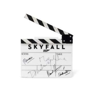 James Bond - Lot 60 - A SIGNED SKYFALL CLAPPERBOARD