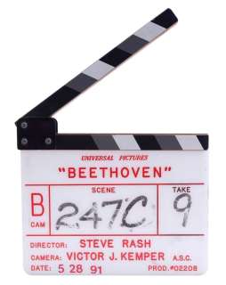 BEETHOVEN (1992) - Lot #41: B Camera Clapperboard