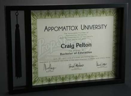 Community | Various Episodes: Dean Pelton’s (as portrayed by Jim Rash) Bachelor’s Degree | Propstore