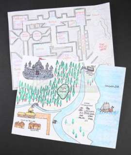 Community | S2E14 - Advanced Dungeons & Dragons: Abed Nadir’s (as portrayed by Danny Pudi) Dungeon Master Map | Propstore