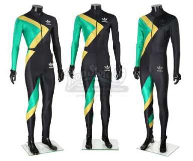 COOL RUNNINGS (1993) - Lot 106 - Derice (Leon), Sanka (Doug E. Doug) and Stunt Jamaican Bobsled Team Suits