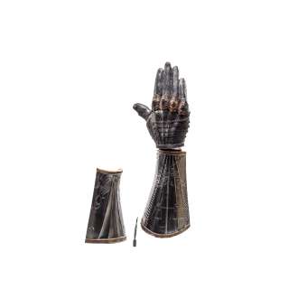 Lot #106 – Into The Badlands (2015-2019) Nathaniel Moon Sherman Augustus Screen Used Glove Gauntlet & Dart Ss 2-3