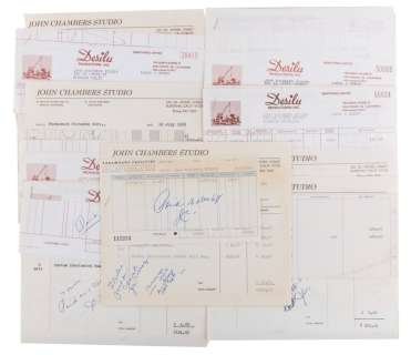 A Collection of 11 Key Episode Invoices for Spock Ears. | Van Eaton Galleries