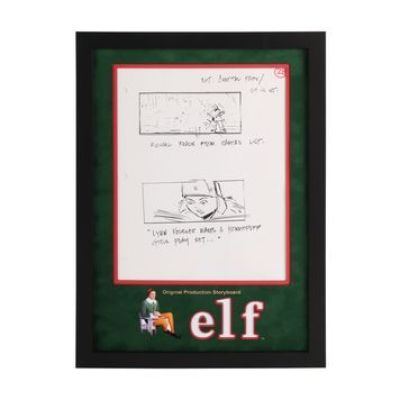 Elf | Production-Used Storyboard - Michael Reads from Santa’s List | Propstore (Buy Now)