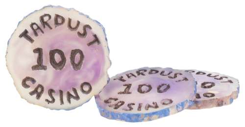Three "Flintstones" $100 Tardust Casino Chips. | Van Eaton Galleries