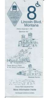 SPEED prop bus schedule brochure that is clearly seen in the film with Keanu Reeves and Sandra Bullo | Piece of the Past