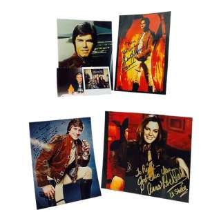 Lot #9 – Battlestar Gallactica Autographed Picture Set – Dirk Benedict “Lt Starbuck” Herbert Jefferson “Lt Boomer” Anne Lockhart “Lt Sheba” Richard Hatch “Capt Apollo” & Kent Mccord “Capt Troy”