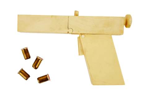 Lot 353 - In The Line of Fire | John Malkovich "Mitch Leary" Composite Pistol Prop (With DVD)
