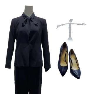 Lot 144 - The Terminal List Secretary Lorraine Hartley Jeanne Tripplehorn Screen Worn Women‘s Pant Suit, Long Sleeve, Button-Front Shirt, Earrings & Pointy-Toe, High Heel Shoes Ep 103 - Lot #144 - The Terminal List Secretary Lorraine Hartley Jeanne Tripplehorn Screen Worn Women‘s Pant Suit, Long Sleeve, Button-Front Shirt, Earrings & Pointy-Toe, High Heel Shoes Ep 103: Authentic Auction Item | VIP Fan Auctions