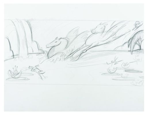 Lot 268 - A "Who Framed Roger Rabbit" Pegasus Storyboard Drawing. | Van Eaton Galleries