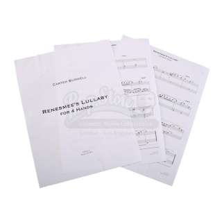 The Twilight Saga: Breaking Dawn Part 2 (2012) | "Renesmee’s Lullaby" Sheet Music | Propstore